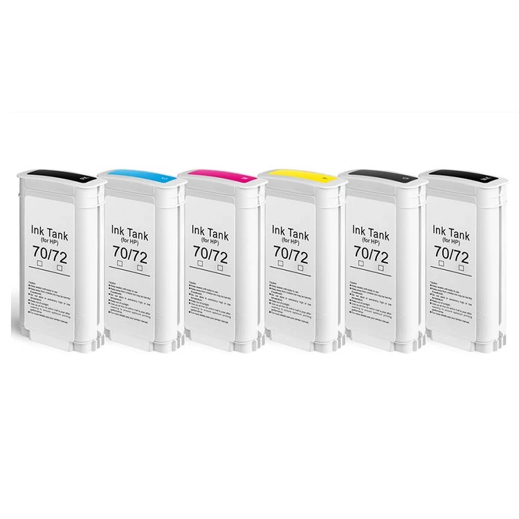 72 Cartús dúch athmhúnlaithe do HP T1110 T1120 T1200 T1300 T2300 Printer